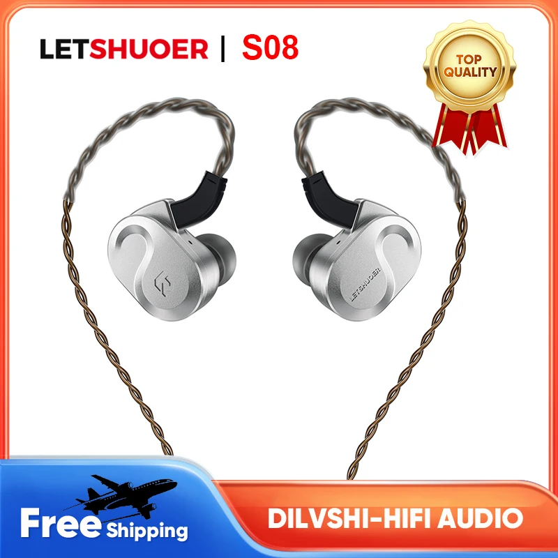 Planar Magnetic Iem Earphones - Letshuoer S08 IEM In-ear Monitor Earphone