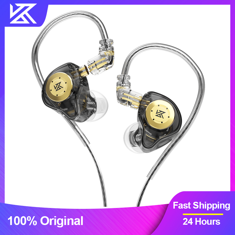 Type C Wired Earphones With Mic - KZ EDX Pro Earphones Dynamic In