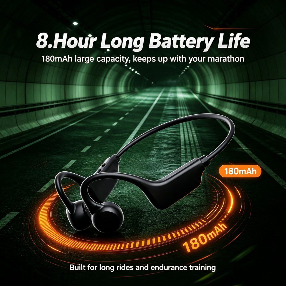 KEBIDUMEI Bluetooth 6.0 Air Co - Bone Conduction Running Headphones 评论和价格