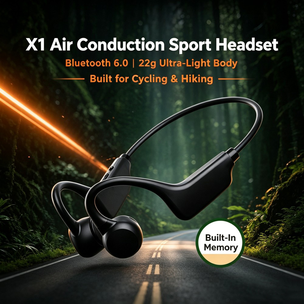 KEBIDUMEI Bluetooth 6.0 Air Co - Bone Conduction Running Headphones 评论和价格